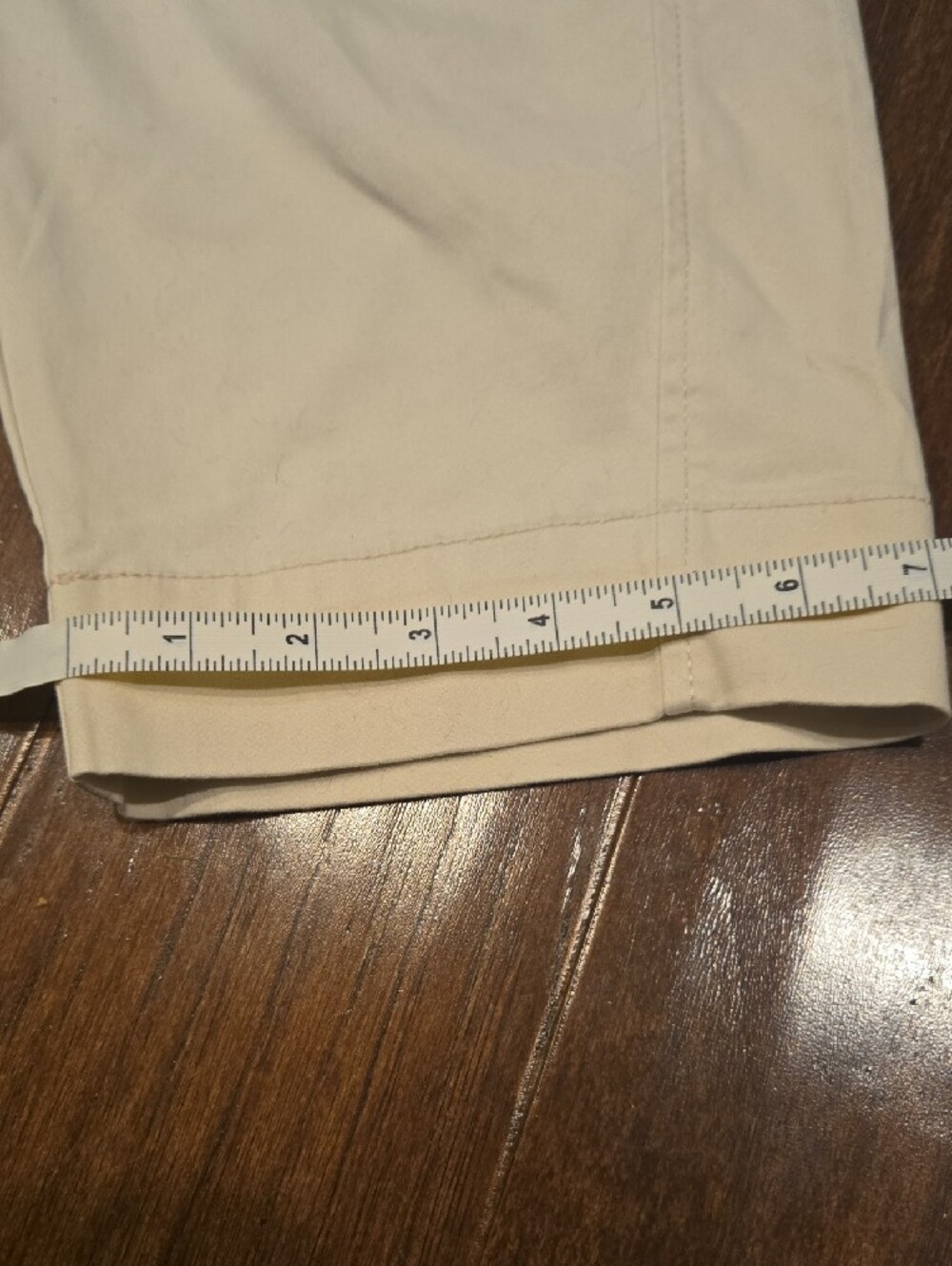 ⛱️Nicole Miller Cream Drawstring Elastic Waist Pants - Picture 9 of 11